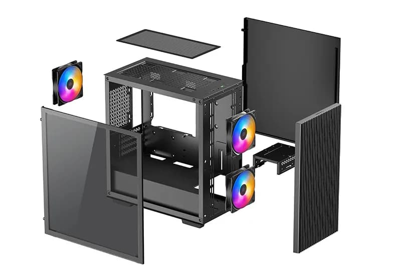 DeepCool Matrexx 40 3FS boîtier Micro-ATX Noir