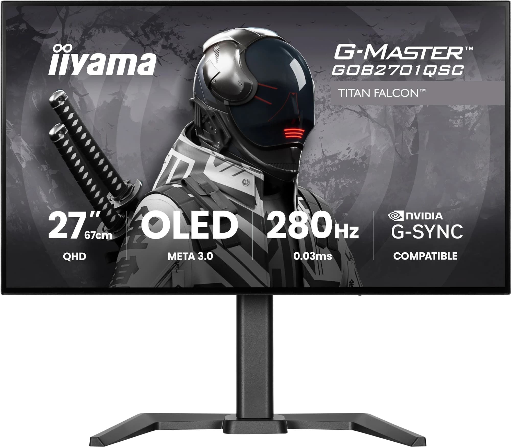 iiyama G-Master GOB2701QSC-B1 Titan Falcon 27 pouces OLED 280 Hz