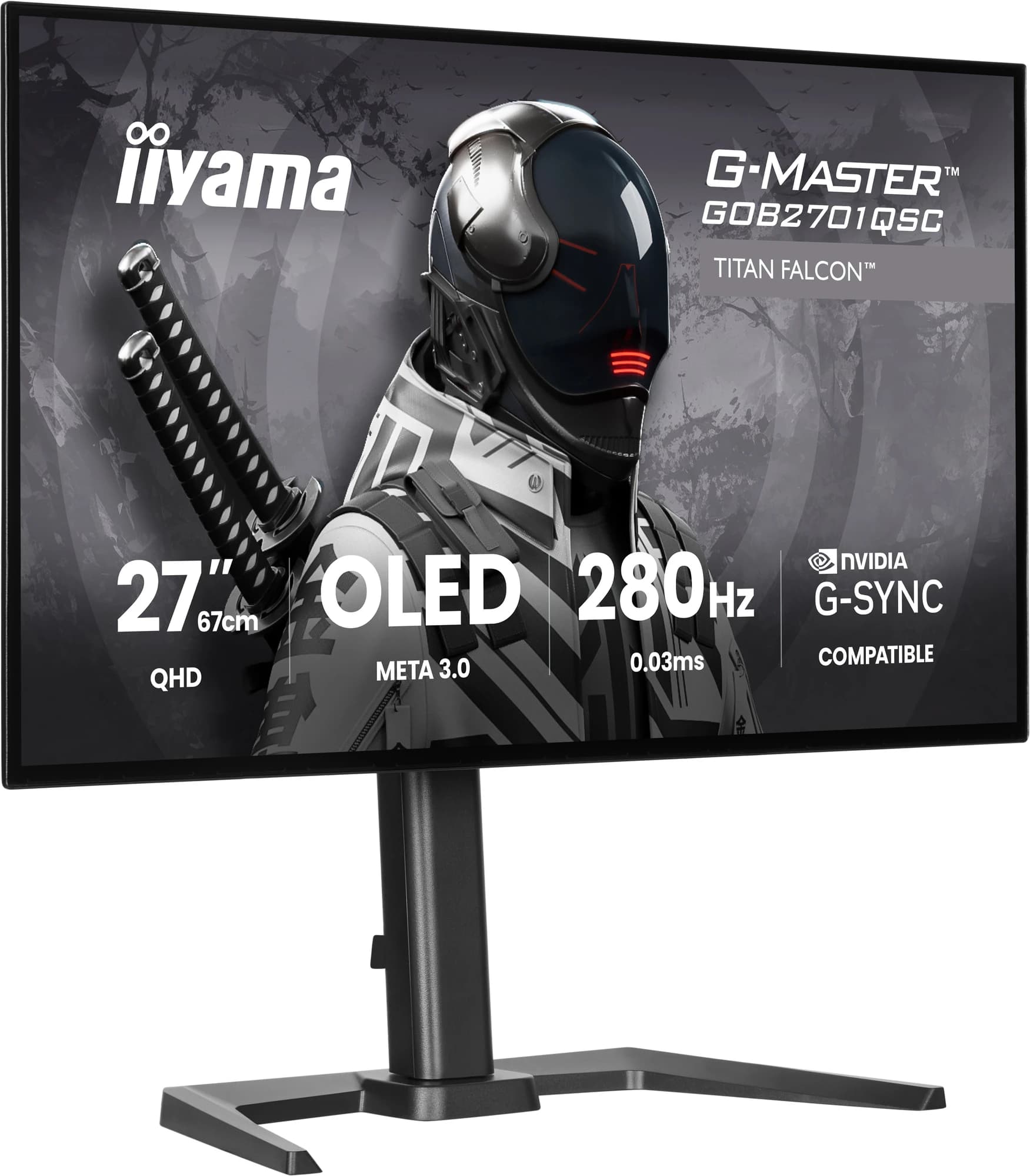 iiyama G-Master GOB2701QSC-B1 Titan Falcon 27 pouces OLED 280 Hz