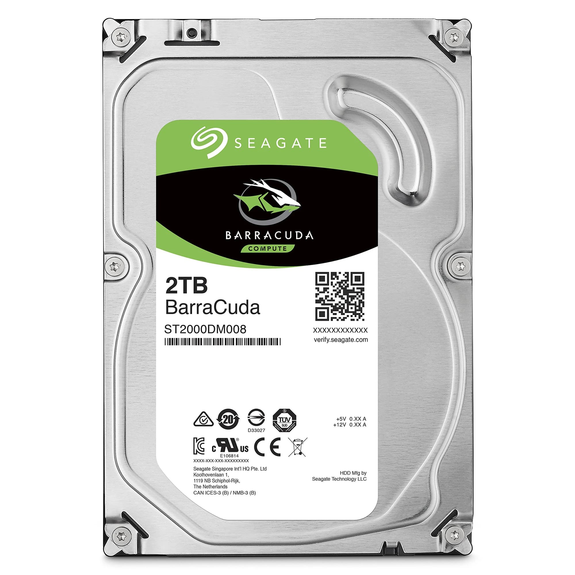 Seagate BarraCuda 2 To disque dur 3,5 pouces CMR